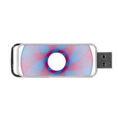 Spirograph Pattern Drawing Design Portable Usb Flash (one Side) by Nexatart