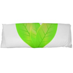 Leaves Green Nature Reflection Body Pillow Case (dakimakura) by Nexatart