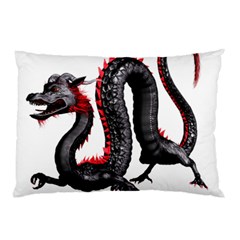 Dragon Black Red China Asian 3d Pillow Case by Nexatart