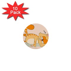 Even Cat Hates Monday 1  Mini Buttons (10 pack) 