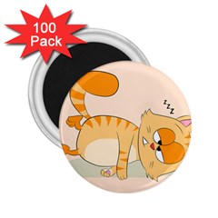 Even Cat Hates Monday 2.25  Magnets (100 pack) 