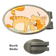 Even Cat Hates Monday Money Clips (oval)  by Catifornia