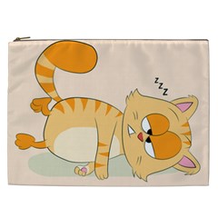 Even Cat Hates Monday Cosmetic Bag (xxl)  by Catifornia