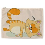 Even Cat Hates Monday Cosmetic Bag (XXL)  Front