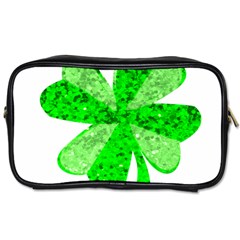 St Patricks Day Shamrock Green Toiletries Bags by Nexatart