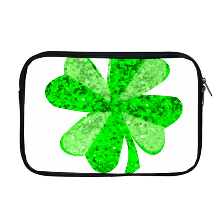 St Patricks Day Shamrock Green Apple MacBook Pro 17  Zipper Case