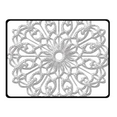 Scrapbook Side Lace Tag Element Fleece Blanket (small) by Nexatart