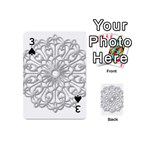 Scrapbook Side Lace Tag Element Playing Cards 54 (Mini)  Front - Spade3