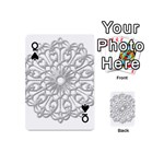 Scrapbook Side Lace Tag Element Playing Cards 54 (Mini)  Front - SpadeQ