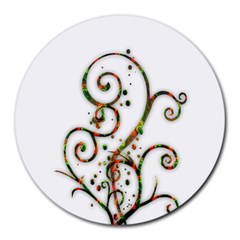 Scroll Magic Fantasy Design Round Mousepads