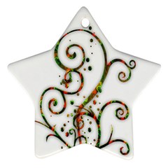 Scroll Magic Fantasy Design Ornament (star) by Nexatart
