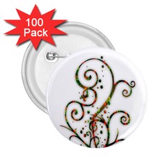 Scroll Magic Fantasy Design 2.25  Buttons (100 pack) 