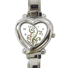 Scroll Magic Fantasy Design Heart Italian Charm Watch