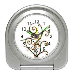 Scroll Magic Fantasy Design Travel Alarm Clocks by Nexatart
