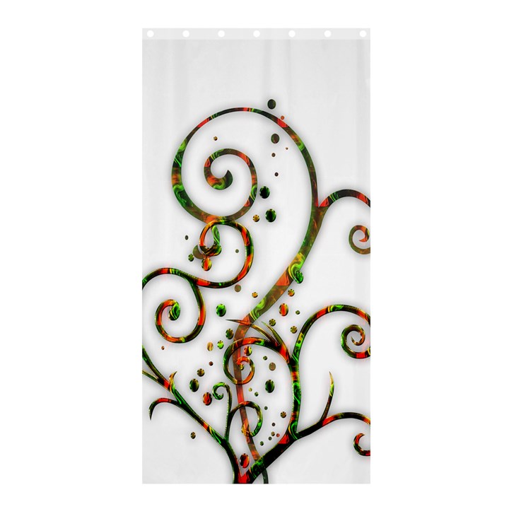 Scroll Magic Fantasy Design Shower Curtain 36  x 72  (Stall) 