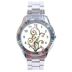 Scroll Magic Fantasy Design Stainless Steel Analogue Watch