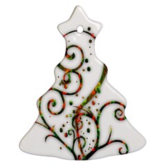 Scroll Magic Fantasy Design Christmas Tree Ornament (two Sides) by Nexatart