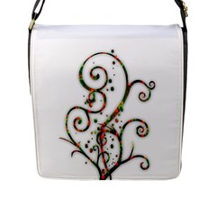 Scroll Magic Fantasy Design Flap Messenger Bag (L) 