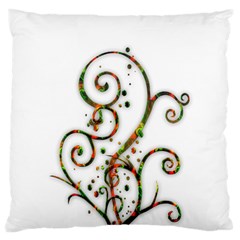 Scroll Magic Fantasy Design Large Flano Cushion Case (Two Sides)