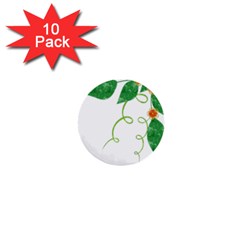 Scrapbook Green Nature Grunge 1  Mini Buttons (10 Pack)  by Nexatart