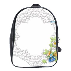 Scrapbook Element Lace Embroidery School Bags (xl)  by Nexatart