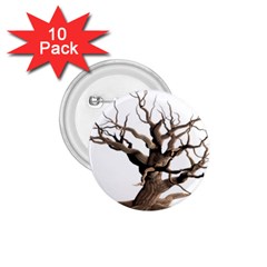 Tree Isolated Dead Plant Weathered 1 75  Buttons (10 Pack) by Nexatart