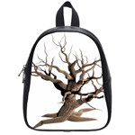 Tree Isolated Dead Plant Weathered School Bags (Small)  Front