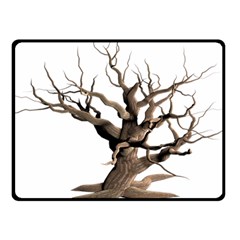 Tree Isolated Dead Plant Weathered Fleece Blanket (small) by Nexatart