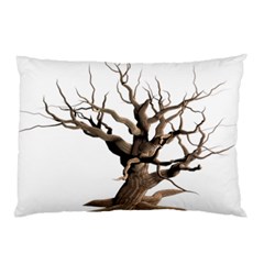 Tree Isolated Dead Plant Weathered Pillow Case (two Sides)