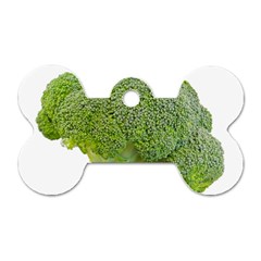 Broccoli Bunch Floret Fresh Food Dog Tag Bone (one Side) by Nexatart