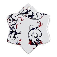 Scroll Border Swirls Abstract Ornament (snowflake)