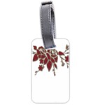 Scrapbook Element Nature Flowers Luggage Tags (Two Sides) Front
