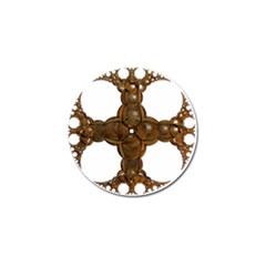 Cross Golden Cross Design 3d Golf Ball Marker (4 Pack)