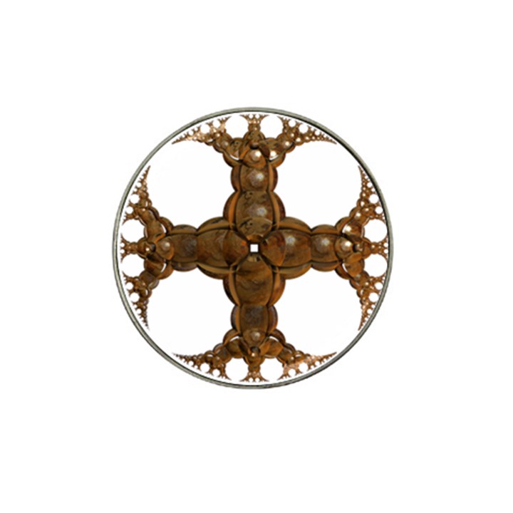 Cross Golden Cross Design 3d Hat Clip Ball Marker (4 pack)