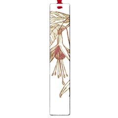 Floral Spray Gold And Red Pretty Large Book Marks by Nexatart