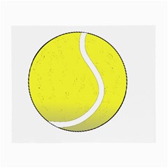 Tennis Ball Ball Sport Fitness Small Glasses Cloth (2-side) by Nexatart