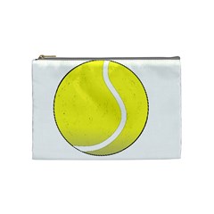 Tennis Ball Ball Sport Fitness Cosmetic Bag (medium)  by Nexatart