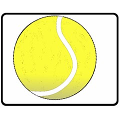 Tennis Ball Ball Sport Fitness Double Sided Fleece Blanket (medium) 