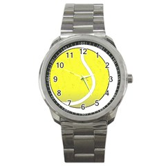 Tennis Ball Ball Sport Fitness Sport Metal Watch by Nexatart