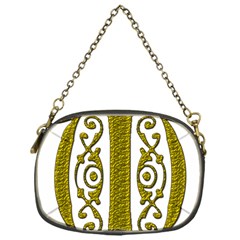 Gold Scroll Design Ornate Ornament Chain Purses (one Side)  by Nexatart