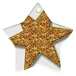 Star Glitter Star Ornament (Two Sides) Front