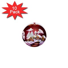 Christmas Decor Christmas Ornaments 1  Mini Buttons (10 Pack)  by Nexatart