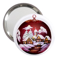 Christmas Decor Christmas Ornaments 3  Handbag Mirrors by Nexatart