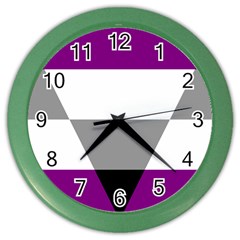 Aegosexual Autochorissexual Flag Color Wall Clocks by Mariart