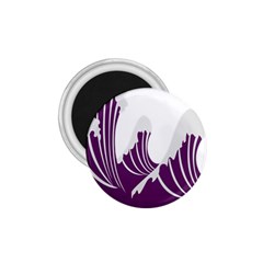 Waves Purple Wave Water Chevron Sea Beach 1 75  Magnets