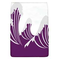 Waves Purple Wave Water Chevron Sea Beach Flap Covers (l)  by Mariart