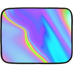 Aurora Color Rainbow Space Blue Sky Purple Yellow Fleece Blanket (mini) by Mariart