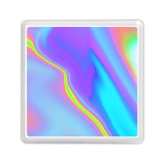 Aurora Color Rainbow Space Blue Sky Purple Yellow Memory Card Reader (square) 