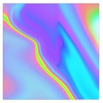 Aurora Color Rainbow Space Blue Sky Purple Yellow Large Satin Scarf (Square) Front