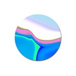 Aurora Color Rainbow Space Blue Sky Purple Yellow Green Magnet 3  (Round) Front